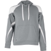 Custom Unisex Athletic Fleece Prospect Hooded Sweatshirt Charcoal Heather/ White