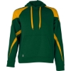 Custom Unisex Athletic Fleece Prospect Hooded Sweatshirt Forest/ Light Gold