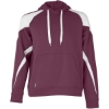 Custom Unisex Athletic Fleece Prospect Hooded Sweatshirt Maroon/ White