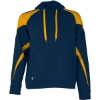 Custom Unisex Athletic Fleece Prospect Hooded Sweatshirt Navy/ Light Gold