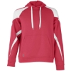 Custom Unisex Athletic Fleece Prospect Hooded Sweatshirt Scarlet/ White