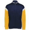 Custom Mens Limitless Full-Zip Jacket Navy/ White/ Gold