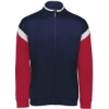 Custom Mens Limitless Full-Zip Jacket Navy/ White/ Scarlet