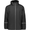 Custom Mens Packable Hooded Jacket Black