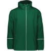 Custom Mens Packable Hooded Jacket Dark Green