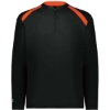 Custom Mens Clubhouse Quarter-Zip Pullover Black/ Orange
