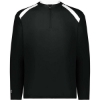 Custom Mens Clubhouse Quarter-Zip Pullover Black/ White