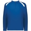 Custom Mens Clubhouse Quarter-Zip Pullover Royal/ White