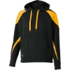 Custom Youth Prospect Athletic Fleece Hooded Sweatshirt Black/ Light Gold