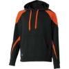 Custom Youth Prospect Athletic Fleece Hooded Sweatshirt Black/ Orange