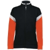 Custom Womens Limitless Full-Zip Jacket Black/ White/ Orange