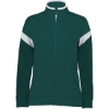 Custom Womens Limitless Full-Zip Jacket Dark Green/ White/ Dark Green