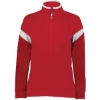 Custom Womens Limitless Full-Zip Jacket Scarlet/ White/ Scarlet