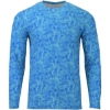 Custom Mens Belize Sublimated Long Sleeve T-Shirt Blue Water