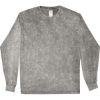 Custom Unisex Mineral Wash Long Sleeve T-Shirt Mineral Grey