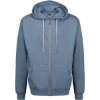 Custom Unisex Retro Heather Full-Zip Hooded Sweatshirt Light Denim Heather