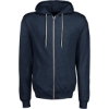 Custom Unisex Retro Heather Full-Zip Hooded Sweatshirt Navy Heather