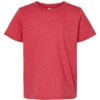 Custom Youth Fine Jersey T-Shirt Heather Red