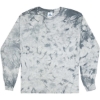 Custom Unisex Crystal Wash Long Sleeve T-Shirt Crystal Silver