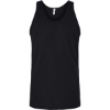 Custom Unisex Fine Jersey Tank Black