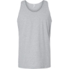 Custom Unisex Fine Jersey Tank Heather Grey