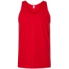 Custom Unisex Fine Jersey Tank Red