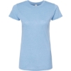 Custom Womens Poly-Rich T-Shirt Heather Athletic Blue