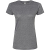 Custom Womens Poly-Rich T-Shirt Heather Charcoal