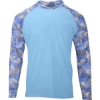 Custom Unisex Tortuga Extreme Performance Hooded T-Shirt Blue Mist