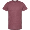 Custom Unisex Poly-Rich T-Shirt Heather Burgundy