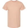 Custom Unisex Poly-Rich T-Shirt Heather Peach