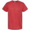 Custom Unisex Poly-Rich T-Shirt Heather Red