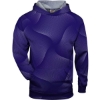 Custom Youth Warp Hooded Long Sleeve T-Shirt Purple
