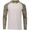 Custom Mens Biloxi Performance Colorblocked Hooded Long Sleeve T-Shirt Bottomland