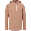 Custom Unisex Miles Slub Hooded Long Sleeve T-Shirt Praline