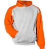 Custom Youth Sport Athletic Fleece Hooded Sweatshirt Oxford/ Burnt Orange