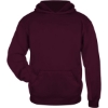 Custom Youth Performance Fleece Hooded Sweatshirt Maroon