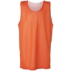 Custom Youth Pro Mesh Reversible Tank Top Burnt Orange White