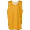 Custom Youth Pro Mesh Reversible Tank Top Gold/ White