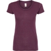 Custom Womens Tri-Blend T-Shirt Berry Tri Blend