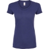 Custom Womens Tri-Blend T-Shirt Midnight Tri Blend