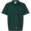 Custom Mens Short Sleeve Work Shirt Hunter Green