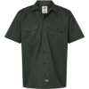 Custom Mens Short Sleeve Work Shirt Olive Green