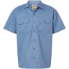 Custom Mens Tall Short Sleeve Work Shirt Gulf Blue