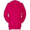 Custom Unisex Beach Full-Zip Hooded Long Sleeve T-Shirt Heliconia