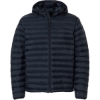 Custom Mens Lightweight Poly-filled Hooded Puffer Jacket Stormy Night