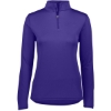 Custom Womens Attain Color Secure® Performance Quarter-Zip Pullover Purple