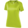 Custom Womens Attain Wicking V-Neck T-Shirt Lime