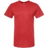 Custom Unisex Heavyweight Jersey T-Shirt Heather Red