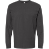 Custom Unisex Heavyweight Jersey Long Sleeve T-Shirt Charcoal